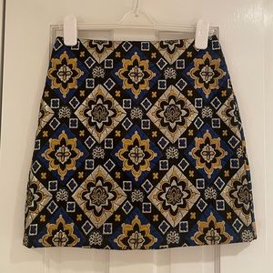 LOFT mini jacquard skirt